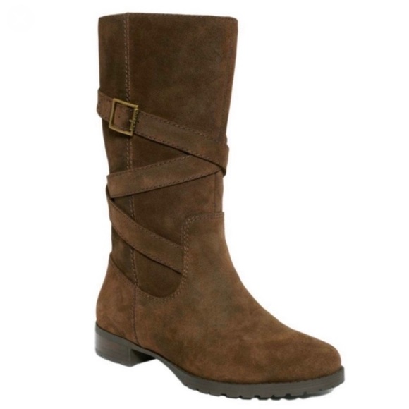 Lauren Ralph Lauren Shoes - Lauren Ralph Lauren Shelby brown suede leather boots 9